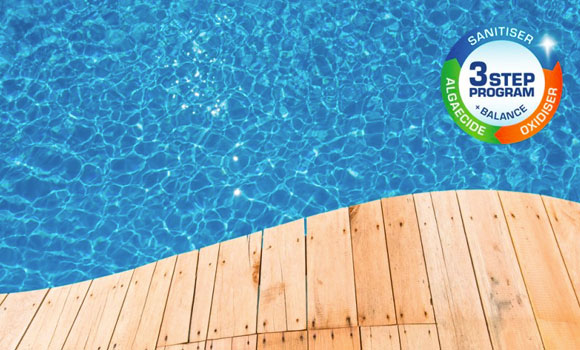 The BioGuard 3-step pool maintenance program